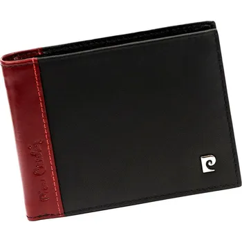Peněženka Jednoduchá pánská kožená peněženka Pierre Cardin černo-červená 308805