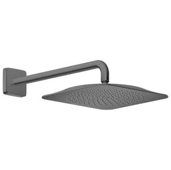 Sprchová hlavice AXOR Citterio C - Hlavová sprcha 270/270 1jet EcoSmart se sprchovým ramenem, kartáčovaný černý chrom 28791340