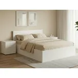 Postel SOFIA 180 x 200 cm, bílá Rošt: S laťkovým roštem, Matrace: Bez matrace