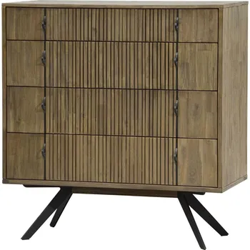 Komoda Komoda Massa 100 cm z masivu hnědá/grafit