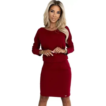 Dámské šaty Dámské šaty 189-11 - NUMOCO bordó XXL