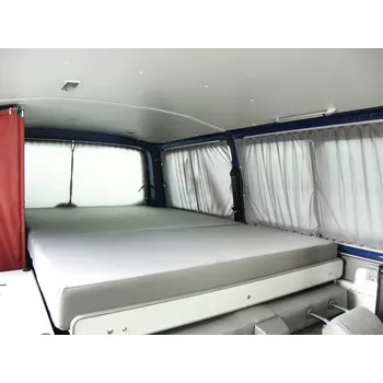 Příslušenství ke karavanu Průsvitné zadní závěsy Carbest pro vozy VW T5 / T6 varianta Krátký rozvor