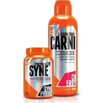 Spalovač tuku AKCE Extrifit Carni 120000 Liquid 1000 ml + Syne 20 mg Thermogenic Burner 60 tbl