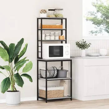 Příborník do zásuvky Kuchyňská polička Šedá Sonoma 60 x 40 x 168 cm kompozitní dřevo