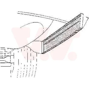 Blatník karosérie Boční stěna VAN WEZEL 3003.30