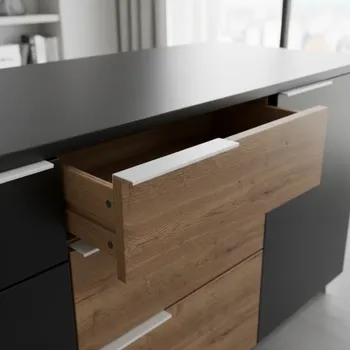 Nábytkové kování Siro Úchytka na hranu CANSAS / Bílá 128 mm