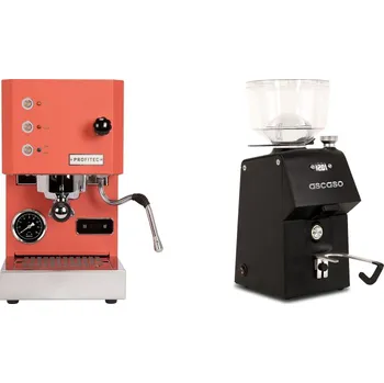 Kávovar Profitec GO, red + Ascaso H64, black
