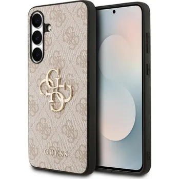 Telefonní příslušenství Zadní kryt Guess PU 4G Metal Logo pro Samsung Galaxy S25 FE Pink