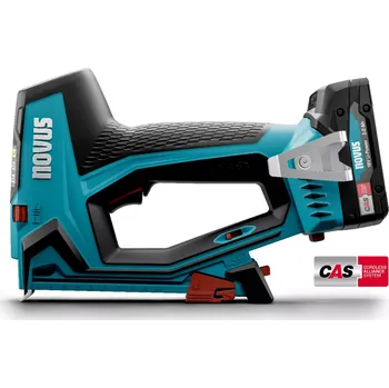 Hřebíkovačka NOVUS J-551 aku sponkovačka 18V/2Ah CAS, sponky D/G 6-14mm, hřebíky E 16mm, kufr