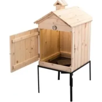 Udírna JUMON Dřevěná udírna zahradní 50x50x60 + dvířka komín