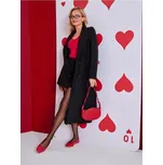 Sinsay - Dlouhý kabát s páskem - černá - 336HC-99X - 336HC-99X-XXL