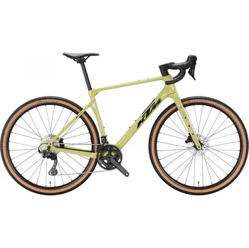 gravel kolo Gravel kolo KTM GRAVELATOR PRO 2026 – karbon, Shimano GRX 2x12, kola Ibex TLR Barva: Zelená, Velikost: XS – karbonové gravelové kolo Shimano GRX 2x12, kola Ibex TLR