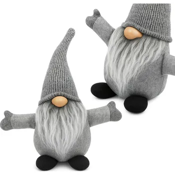 Vánoce Vánoční skřítek 35 cm YX045 ŠEDÝ