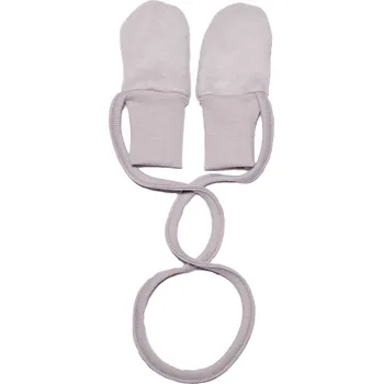 Rukavice Merino rukavičky pro miminko s provázkem Barva: šedá