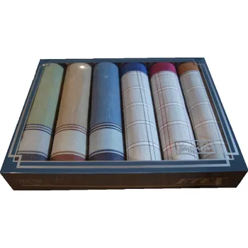 Látkový kapesník Etex s.r.o Pánské kapesníky dárkové 6ks