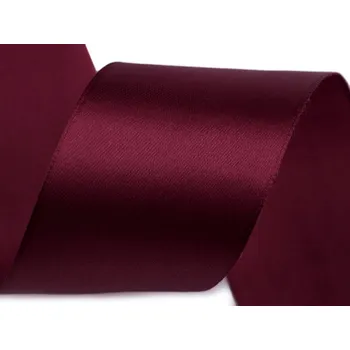 Stuha Atlasová stuha svazky po 3 m šíře 50 mm Varianta: 165 bordó, Balení: 3 m