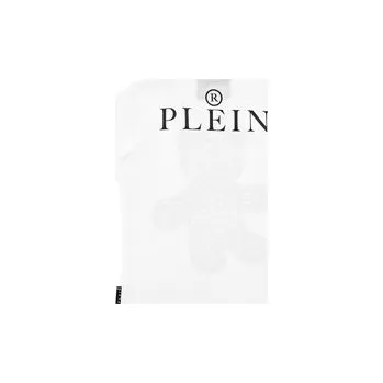 Pánské tričko PHILIPP PLEIN T-Shirt 19971 Bílá Regular Fit 16