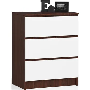 Komoda KOMODA K60 3SZ CLP WENGE / BÍLÁ
