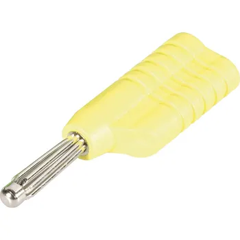 Krokosvorka Schnepp S 4041 S banánkový konektor zástrčka, rovná Ø pin: 4 mm žlutá 1 ks