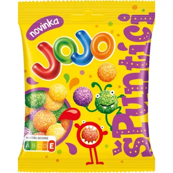 Bonbon JoJo Špuntíci 80g (Kartonové balení : 32 ks)
