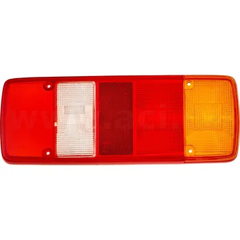 Přední světlomet kryt zadního světla univerzální obdélníkové s odrazkou TRUCK L=P