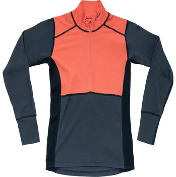 Devold Lauparen Merino 190 Zip Neck Wmn Velikost: M / Barva: CORAL/NIGHT/INK