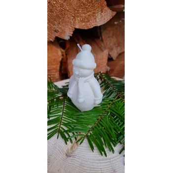 Svíčka Sójová svíčka sněhulák