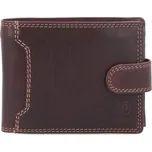 Pánská kožená peněženka 5209 hnědá - zip na bankovky + doprava zdarma, POYEM