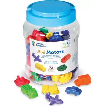 Desková hra Learning Resources Learning Resources Mini dopravní prostředky, 72 ks