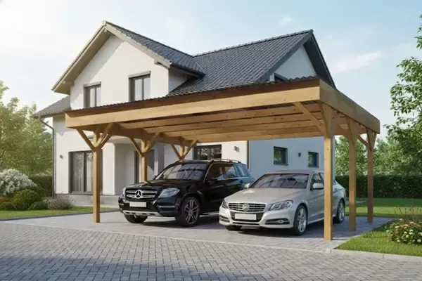 Přístřešek na 2 auta 512x598