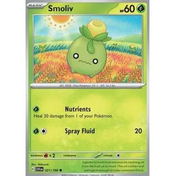 Volný čas Pokémon SV1en 021/198 Smoliv - Scarlet & Violet Stav: Near Mint, Verze: NORMAL