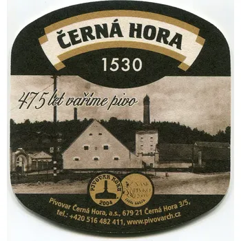 Pivo Černá Hora - pivovar - Černá Hora 1530 - Významné mezníky...