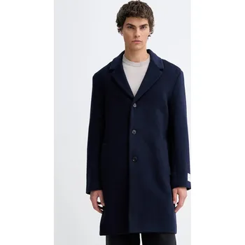 Dámský kabát Kabát s příměsí vlny Calvin Klein tmavomodrá barva, LV04LD900G 59X, vel. 38