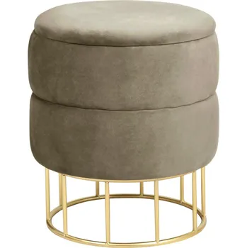 Taburet PUF ELZA BÉŽOVÝ