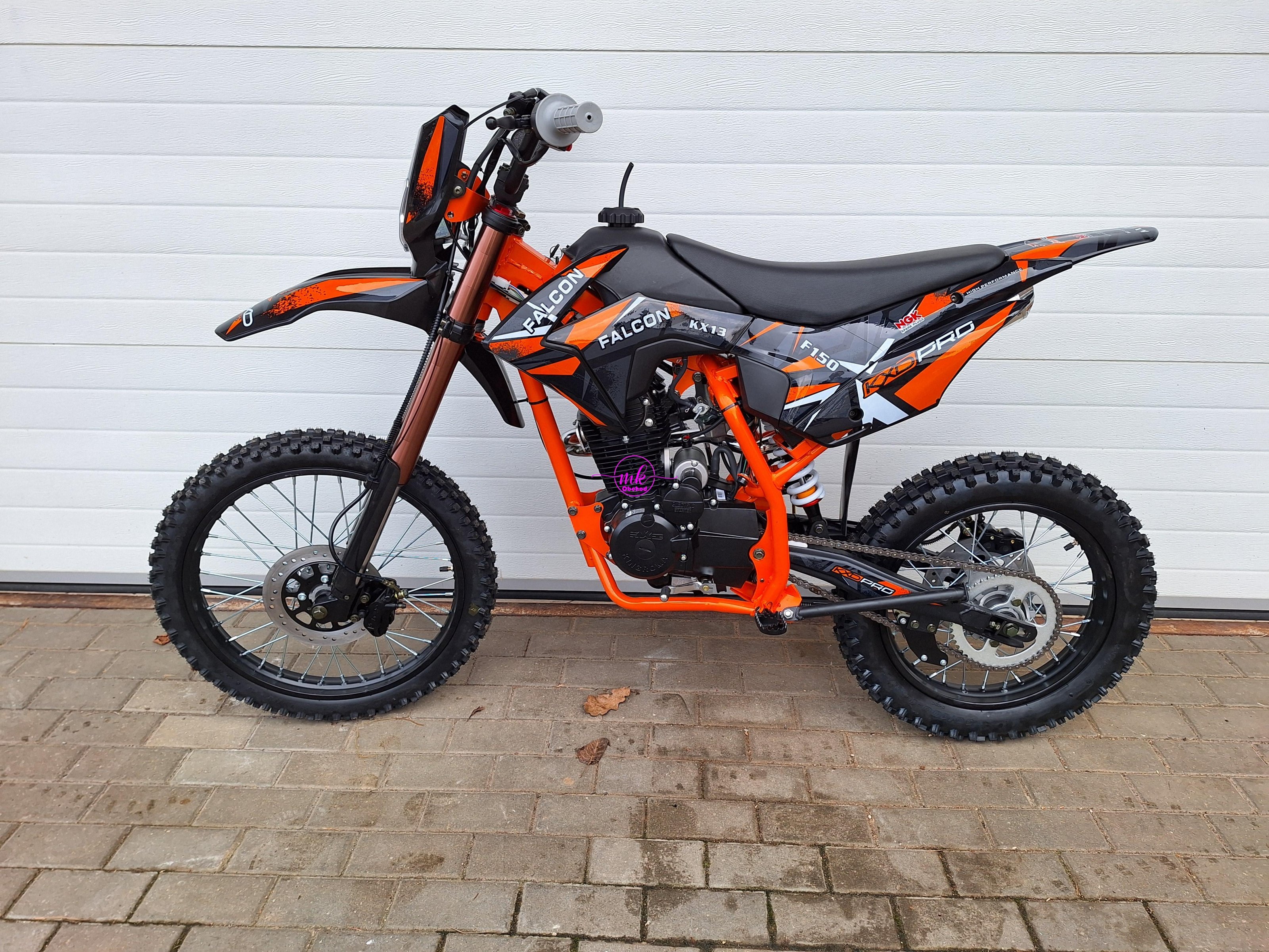 dirtbike pitbike 150 ccm KXD 613 19/16 4T - oranžová (el.start)