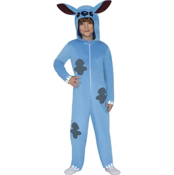 Guirca Dětský kostým s kapucí – Stitch Velikost - děti: L: 129-137 cm