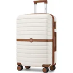 Kono 2592 Kufr spinner 66.5cm Krémová ABS/Polykarbonát