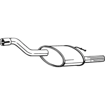 Výfukový systém Zadní tlumič výfuku BOSAL 154-373