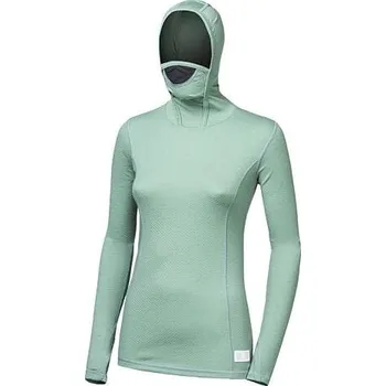 Dámské termoprádlo Sensor Merino DF - Dámské triko s dlouhým rukávem a kapucí Basil Green XL
