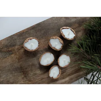 Svíčka Plovoucí svíčka ořech