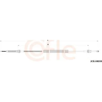 Tažné lanko, ruční převodovka COFLE 92.2CB.VK039