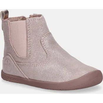 Dívčí tenisky Dětské semišové kotníkové boty Biomecanics 251155.19.23 růžová 03X, EUR 23