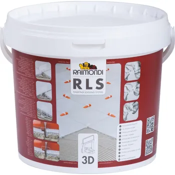 Kleště Raimondi RLS 3D sada v plastovém kyblíku /75xklip 3-12,75xklín,kleště podlahové