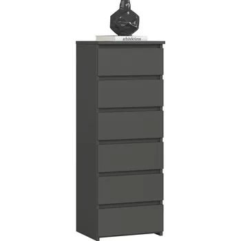 Komoda KOMODA CL6 GRAFIT ŠEDÁ