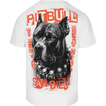 Pánské tričko PitBull West Coast - pánské triko BLACKY bílé velikost: L