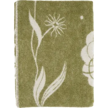 deka Vlnka Vlněný Merino pléd s ovečkou zelená velikost lůžkovin 100x140