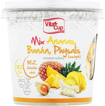 Sušené ovoce VitaCUP MIX (ananas, banán, physalis) - sušené ovoce mrazem 30 g