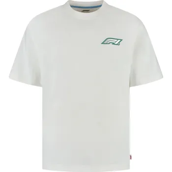 Pánské tričko Formula 1 F1 2025 pánské tričko s potiskem 75 let bílé Velikost: M