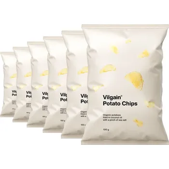 Potravina Vilgain Bramborové chipsy BIO – 6× mořská sůl 100 g