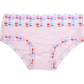 Dívčí spodní prádlo Dívčí bavlněné kalhotky s barevným lemem Emy B2964 barbie velikost 8